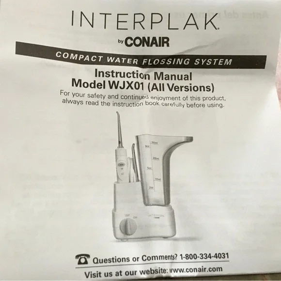 (NEW) Interplak Water Flossing System + 5 Flossing Tips